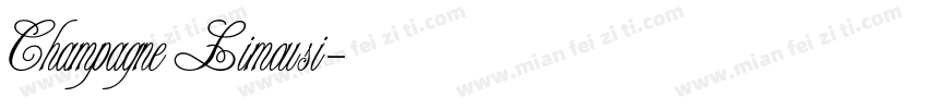 Champagne Limousi字体转换